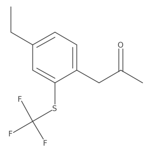 1-(4-Ethyl-2-(trifluoromethylthio)phenyl)propan-2-one Structure
