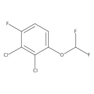 1,2-Dichloro-3-difluoromethoxy-6-fluorobenzene Structure