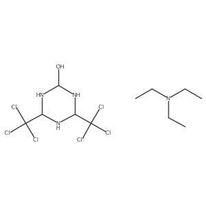 4,6-bis(trichloromethyl)-1,3,5-triazinan-2-ol;N,N-diethylethanamine结构式