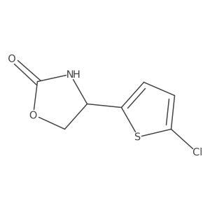 4-(5-Chlorothiophen-2-yl)-1,3-oxazolidin-2-one结构式