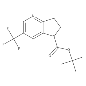 Tert-butyl 6-(trifluoromethyl)-2,3-dihydropyrrolo[3,2-b]pyridine-1-carboxylate Structure