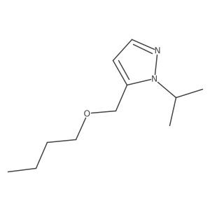5-(butoxymethyl)-1-isopropyl-1H-pyrazole结构式