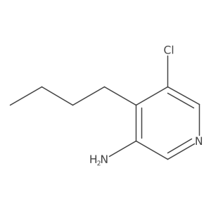 4-Butyl-5-chloropyridin-3-amine结构式