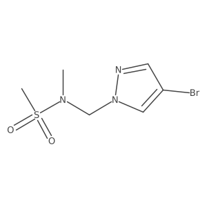 N-[(4-bromo-1H-pyrazol-1-yl)methyl]-N-methylmethanesulfonamide结构式