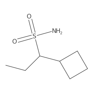 1-Cyclobutylpropane-1-sulfonamide结构式