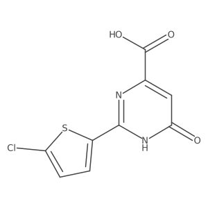 2-(5-Chlorothiophen-2-yl)-6-oxo-1,6-dihydropyrimidine-4-carboxylic acid Structure