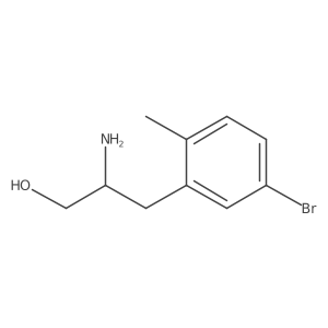 2-Amino-3-(5-bromo-2-methylphenyl)propan-1-ol Structure
