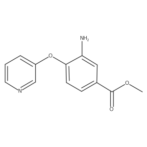 Methyl 3-amino-4-(3-pyridyloxy)benzoate结构式