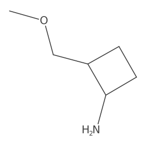(1R,2R)-2-(Methoxymethyl)cyclobutan-1-amine结构式