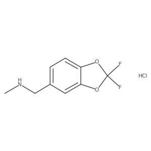 [(2,2-difluoro-2H-1,3-benzodioxol-5-yl)methyl](methyl)amine hydrochloride结构式