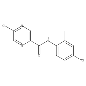 5-chloro-N-(4-chloro-2-methylphenyl)pyrazine-2-carboxamide结构式