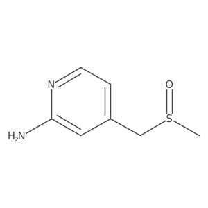 2-Pyridinamine, 4-[(methylsulfinyl)methyl]- Structure