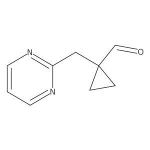 1-[(Pyrimidin-2-yl)methyl]cyclopropane-1-carbaldehyde Structure