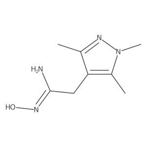N-Hydroxy-1,3,5-trimethyl-1H-pyrazole-4-ethanimidamide Structure