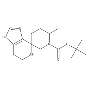 Tert-butyl 6'-methyl-3,5,6,7-tetrahydrospiro[imidazo[4,5-c]pyridine-4,3'-piperidine]-1'-carboxylate Structure