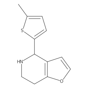 4-(5-methylthiophen-2-yl)-4H,5H,6H,7H-furo[3,2-c]pyridine结构式