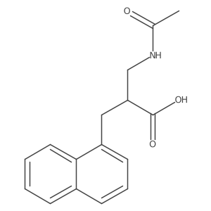 3-Acetamido-2-[(naphthalen-1-yl)methyl]propanoic acid Structure
