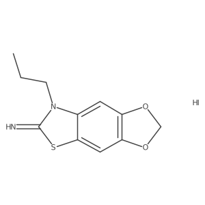 7-propyl-[1,3]dioxolo[4',5':4,5]benzo[1,2-d]thiazol-6(7H)-imine hydroiodide Structure