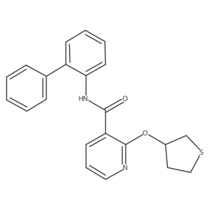 N-([1,1'-biphenyl]-2-yl)-2-((tetrahydrothiophen-3-yl)oxy)nicotinamide结构式