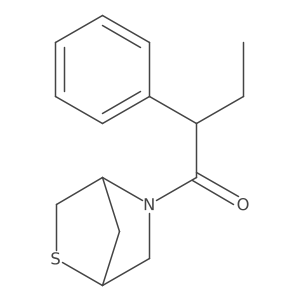1-(2-Thia-5-azabicyclo[2.2.1]heptan-5-yl)-2-phenylbutan-1-one Structure