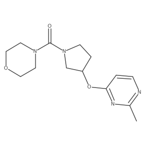 4-{3-[(2-Methylpyrimidin-4-yl)oxy]pyrrolidine-1-carbonyl}morpholine结构式