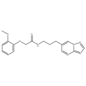 N-(3-([1,2,4]triazolo[1,5-a]pyrimidin-6-yl)propyl)-2-(2-methoxyphenoxy)acetamide Structure