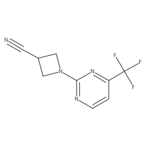 1-[4-(Trifluoromethyl)pyrimidin-2-yl]azetidine-3-carbonitrile结构式