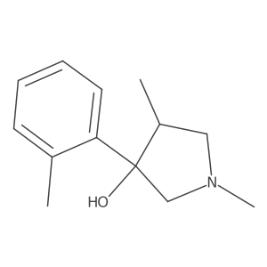 1,4-Dimethyl-3-(2-methylphenyl)pyrrolidin-3-ol Structure