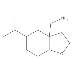 [5-(Propan-2-yl)-octahydro-1-benzofuran-3a-yl]methanamine Structure