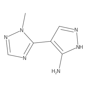 4-(1-Methyl-1h-1,2,4-triazol-5-yl)-1h-pyrazol-5-amine结构式