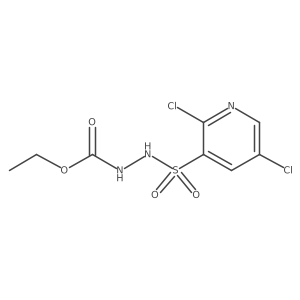 N'-[(2,5-dichloropyridin-3-yl)sulfonyl]ethoxycarbohydrazide结构式