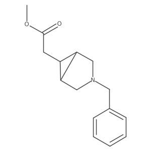 Methyl 2-((1R,5S,6s)-3-benzyl-3-azabicyclo[3.1.0]hexan-6-yl)acetate结构式