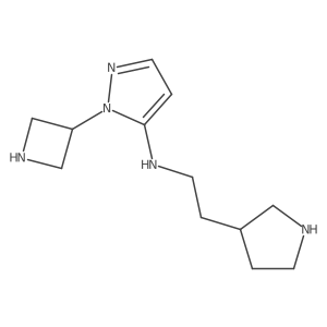 1-(azetidin-3-yl)-N-{2-[(3R)-pyrrolidin-3-yl]ethyl}-1H-pyrazol-5-amine Structure