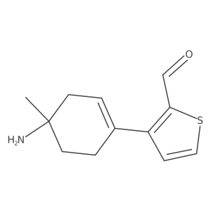 3-(4-Amino-4-methylcyclohex-1-en-1-yl)thiophene-2-carbaldehyde结构式