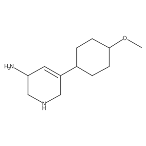 5-(4-Methoxycyclohexyl)-1,2,3,6-tetrahydropyridin-3-amine Structure
