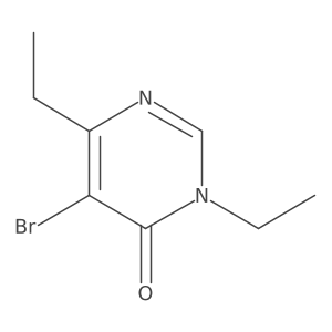 5-Bromo-3,6-diethyl-3,4-dihydropyrimidin-4-one Structure