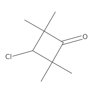3-Chloro-2,2,4,4-tetramethylcyclobutan-1-one结构式