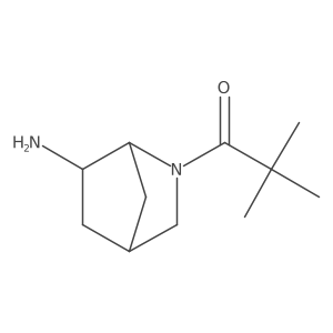 1-{6-Amino-2-azabicyclo[2.2.1]heptan-2-yl}-2,2-dimethylpropan-1-one结构式