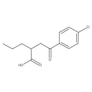 2-[2-(4-Chlorophenyl)-2-oxoethyl]pentanoic acid结构式