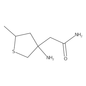 2-(3-Amino-5-methylthiolan-3-yl)acetamide结构式