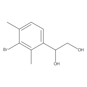 1-(3-Bromo-2,4-dimethylphenyl)ethane-1,2-diol Structure
