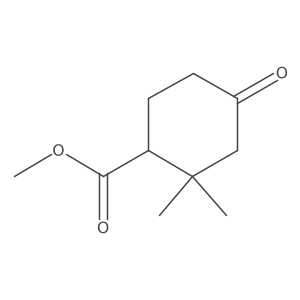 Methyl(1R)-2,2-dimethyl-4-oxocyclohexane-1-carboxylate Structure