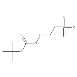 tert-butyl N-[2-(fluorosulfonyl)ethoxy]carbamate结构式