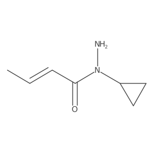 N-cyclopropylbut-2-enehydrazide结构式