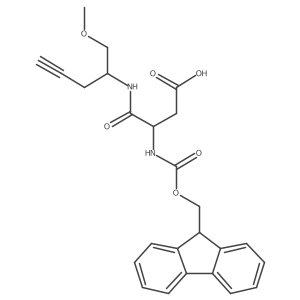 3-({[(9H-fluoren-9-yl)methoxy]carbonyl}amino)-3-[(1-methoxypent-4-yn-2-yl)carbamoyl]propanoic acid结构式