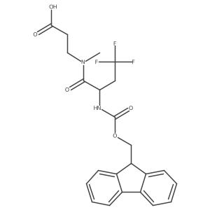 3-[2-({[(9H-fluoren-9-yl)methoxy]carbonyl}amino)-4,4,4-trifluoro-N-methylbutanamido]propanoic acid结构式