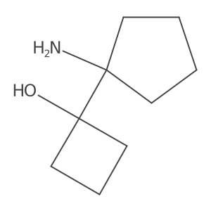 1-(1-Aminocyclopentyl)cyclobutan-1-ol Structure