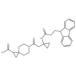 6-{2-[1-({[(9H-fluoren-9-yl)methoxy]carbonyl}amino)cyclopropyl]acetyl}-6-azaspiro[2.5]octane-1-carboxylic acid Structure
