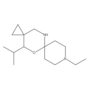 9-Ethyl-4-(propan-2-yl)-5-oxa-9,12-diazadispiro[2.2.5^{6}.2^{3}]tridecane Structure