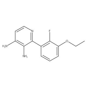 2-(3-Ethoxy-2-fluorophenyl)pyridine-3,4-diamine Structure
